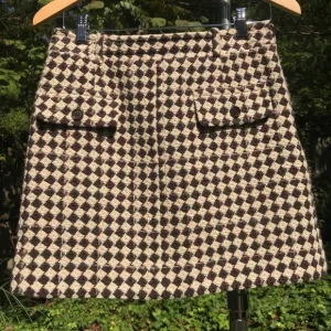Paul &amp; Joe Sister Wool Tweed Houndstooth Skirt France