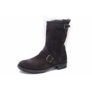 Paul Green Adison Engineer Boots Buckle Pull On Suede Women's UK 6 Us 8.5