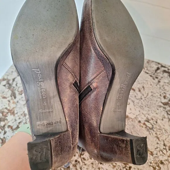 Paul Green Ankle Boots Gray Metallic color size 6UK/8.5 US