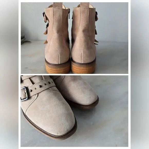 Paul Green Anne Boots Sahara Suede 8.5