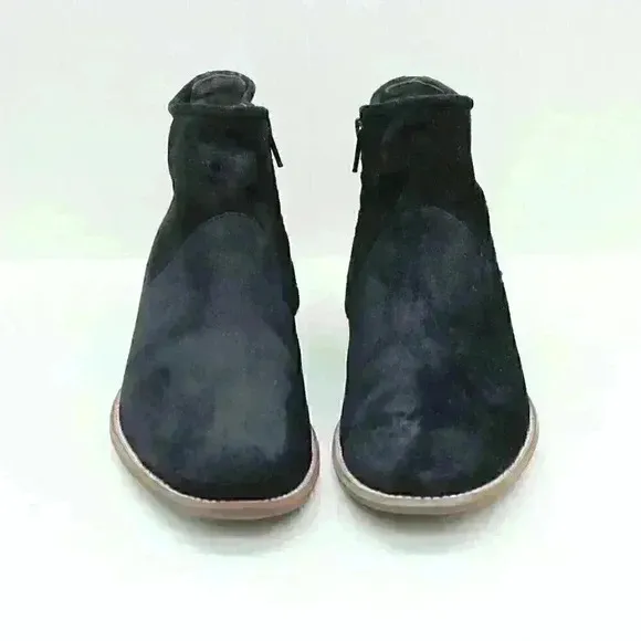 Paul Green Women’s Black Suede Leather Zip Ankle Fashion Boots Size UK 6.5/US8.5