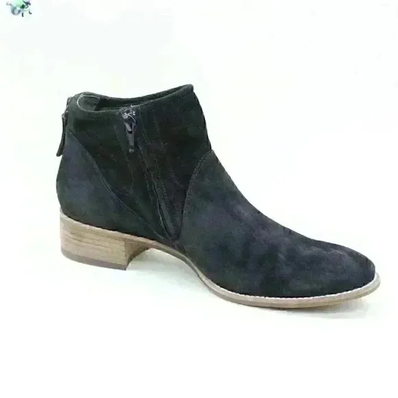 Paul Green Women’s Black Suede Leather Zip Ankle Fashion Boots Size UK 6.5/US8.5