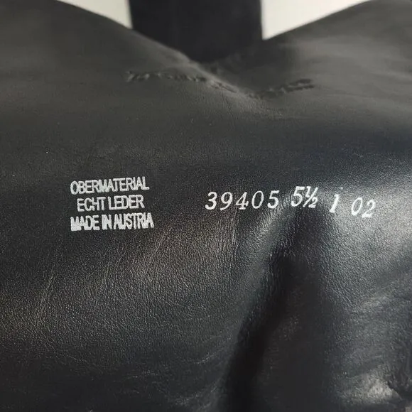 Paul Green Women’s Kendra US8 UK5,5 Knee High Buckle Leather Black Riding Boots