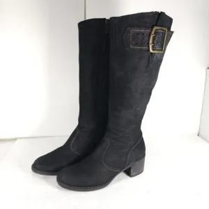 Paul Green Women’s Kendra US8 UK5,5 Knee High Buckle Leather Black Riding Boots