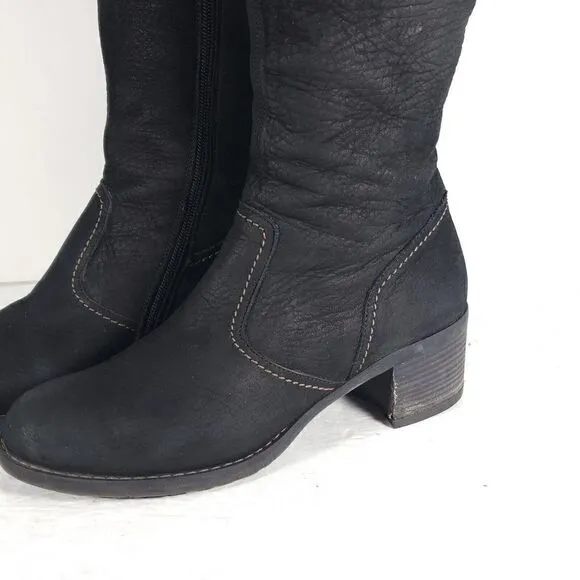 Paul Green Women’s Kendra US8 UK5,5 Knee High Buckle Leather Black Riding Boots