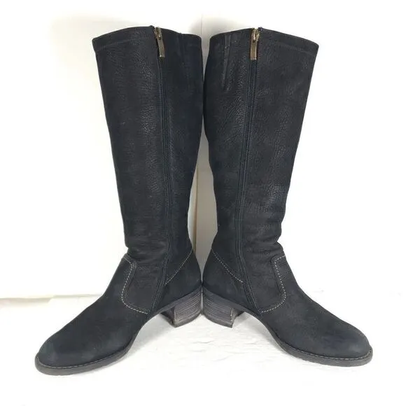 Paul Green Women’s Kendra US8 UK5,5 Knee High Buckle Leather Black Riding Boots