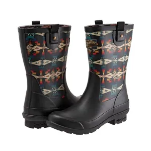 Pendleton Tucson Mid Rain Black Boots Size 10 NIB