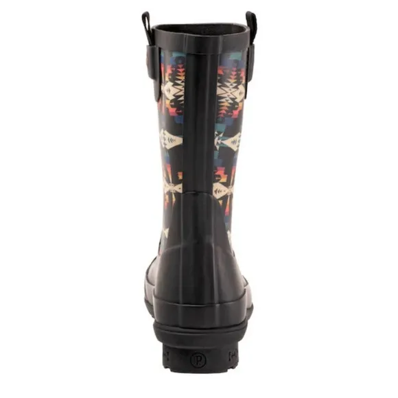 Pendleton Tucson Mid Rain Black Boots Size 10 NIB