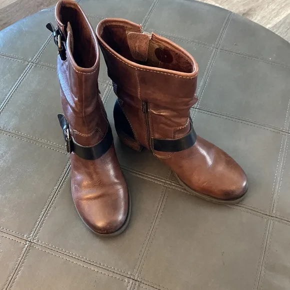 Pikolino Brown Leather Slouch Boots Size 6