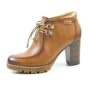 Pikolinos Leather Ankle Boots High 3.5&quot; Chunky Heel Women's Sz 40 /9.5  Spain