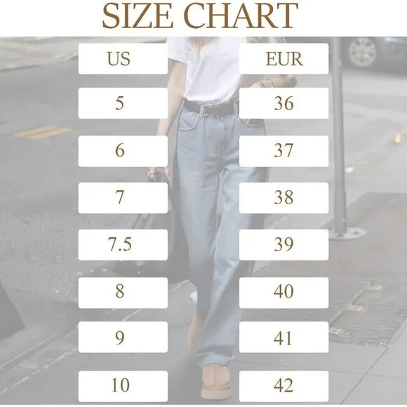 Platform Mini Ankle Boots Short Fur Fleece Lined Women's Slippers