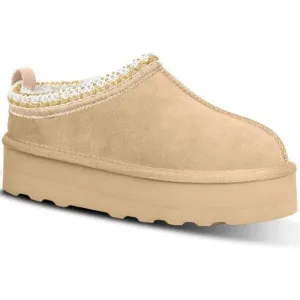 Platform Mini Ankle Boots Short Fur Fleece Lined Women's Slippers