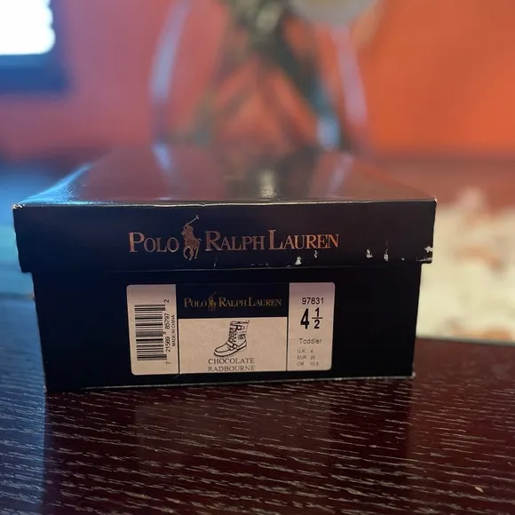 Polo by Ralph Lauren Suede Leather Boys Radbourne Boots Double Strap