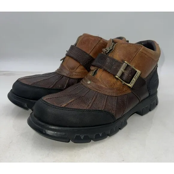 Polo Ralph Lauren Boots Mens 8.5 Dover III Leather Duck Boots