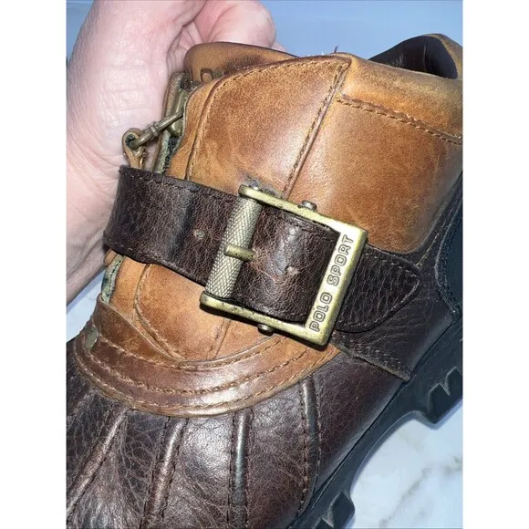 Polo Ralph Lauren Boots Mens 8.5 Dover III Leather Duck Boots