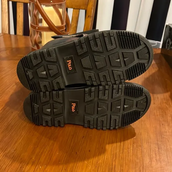 Polo Ralph Lauren Hamilten EZ snow boots new black camo Youth Boys Kids Size 6