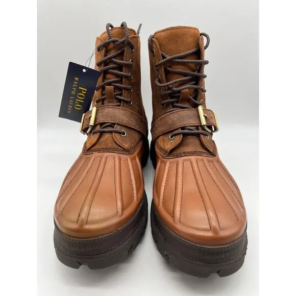 Polo Ralph Lauren Oslo High Waterproof Leather Suede Boots Men's Size 11.5D.