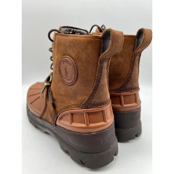 Polo Ralph Lauren Oslo High Waterproof Leather Suede Boots Men's Size 11.5D.