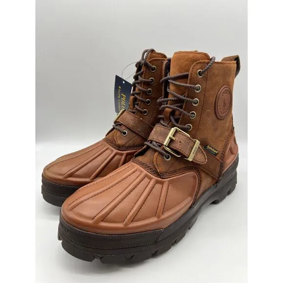 Polo Ralph Lauren Oslo High Waterproof Leather Suede Boots Men's Size 11.5D.