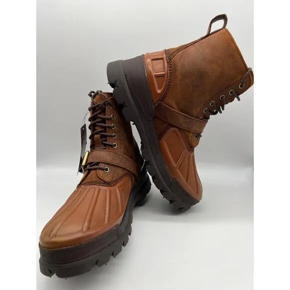 Polo Ralph Lauren Oslo High Waterproof Leather Suede Boots Men's Size 11.5D.