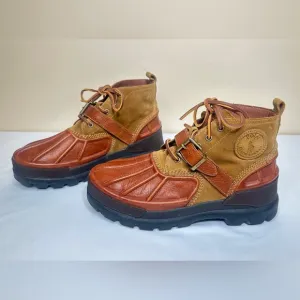 POLO RALPH LAUREN 'Oslo Low BT' Mens Boots Brown Waterproof Duck Size 10.5D NEW!