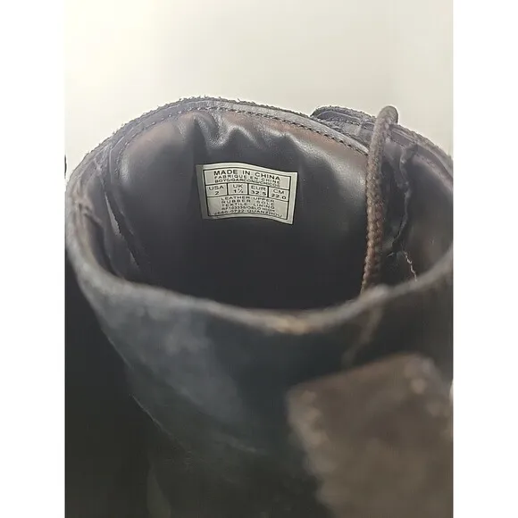 Polo Ralph Lauren Triple Black Oslo High Boots Leather-Nubuck Waterproof Sz 2
