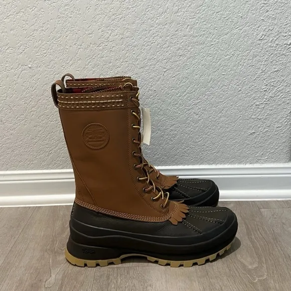 Polo RL Guide Logan Leather Vibram Soles Duck Hunting Boots NWT
