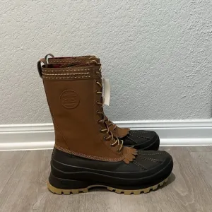 Polo RL Guide Logan Leather Vibram Soles Duck Hunting Boots NWT