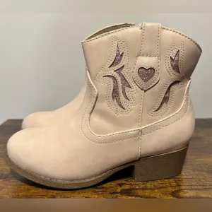 Pop  Girls Blush Sutton Block Heel Cowboy Boots NWT Various Sizes