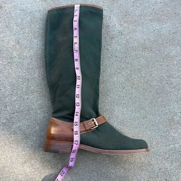 Pour La Victoire Jules Canvas Leather Riding Boots