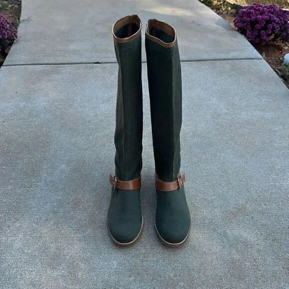 Pour La Victoire Jules Canvas Leather Riding Boots