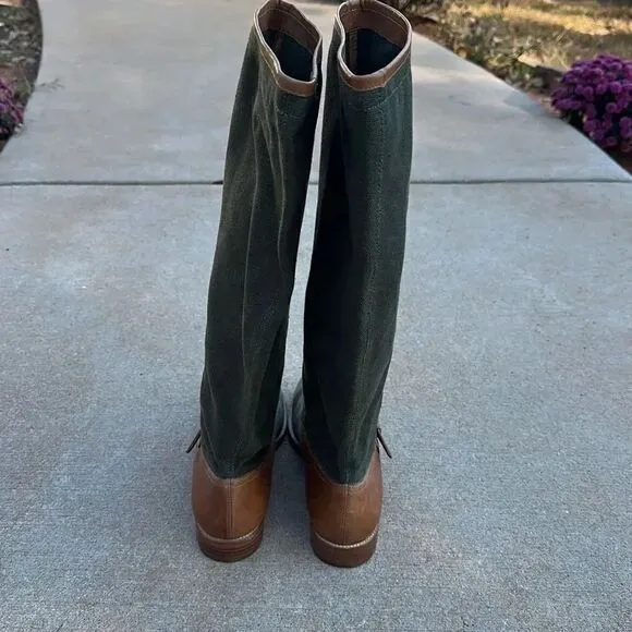 Pour La Victoire Jules Canvas Leather Riding Boots
