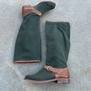 Pour La Victoire Jules Canvas Leather Riding Boots
