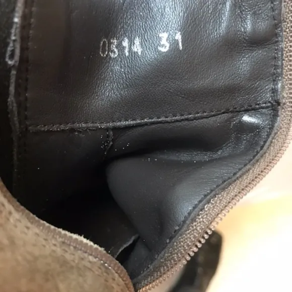 Prada kids boots suede 31