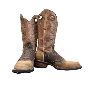 Pre-Owned Innovations Western Cowboys Tan Leather/Suede Size 9.5D