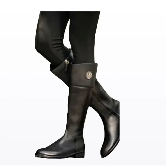 Preloved Tory Burch Leather Riding Boots