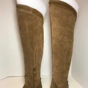PRICE FIRM BNIB Vince Camuto Karinda Tan OTK Suede Boots 6