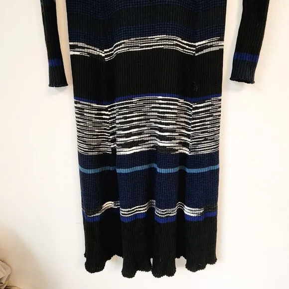 Proenza Schouler Ribbed knit sweater dress L Wool Blend Warm Classic Chic Goth
