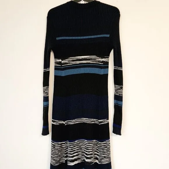 Proenza Schouler Ribbed knit sweater dress L Wool Blend Warm Classic Chic Goth