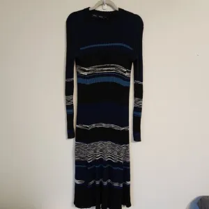 Proenza Schouler Ribbed knit sweater dress L Wool Blend Warm Classic Chic Goth
