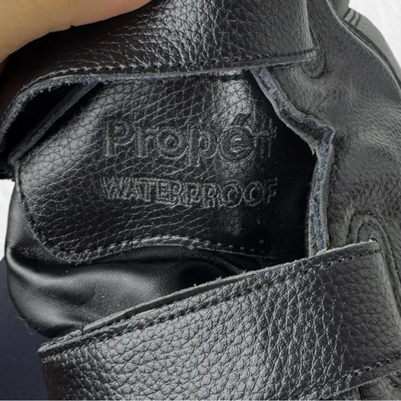 Propet Cliff Walker Tall Strap Boots Mens Size 16 3E Black Waterproof MBA033L