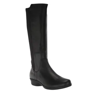 Propet Women's West Leather Knee High Riding Boots Black Size 6 1/2