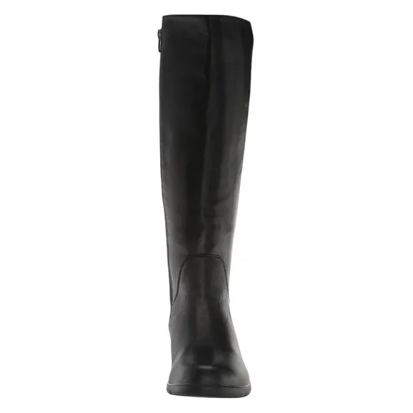 Propet Women's West Leather Knee High Riding Boots Black Size 6 1/2