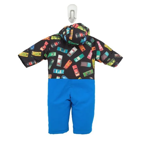 Quiksilver Baby Boy 6 m Utility Snow Suit Blue Cars Hoodie Quiktech 5mm Boots