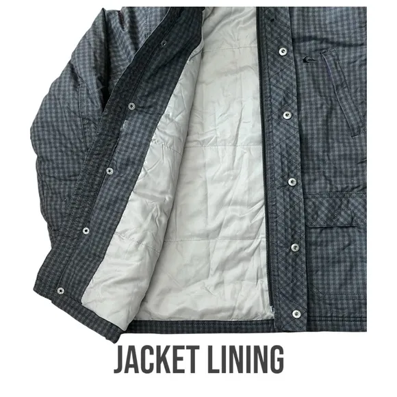Quiksilver Boys Checkered Winter Jacket size Medium BRAND NEW NWT