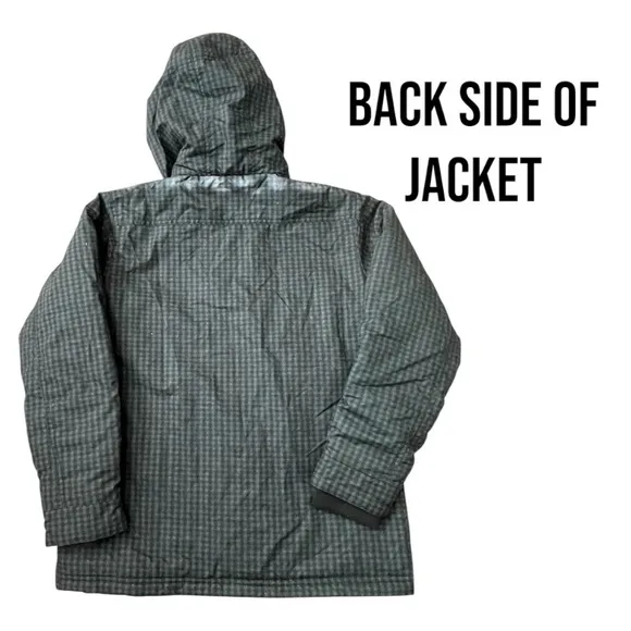 Quiksilver Boys Checkered Winter Jacket size Medium BRAND NEW NWT