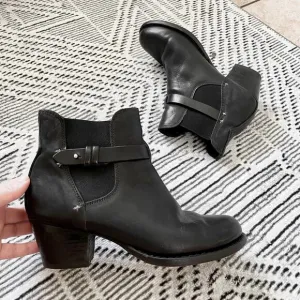 Rag &amp; Bone Durham chunky heel ankle boots Booties Black Size 38.5 8