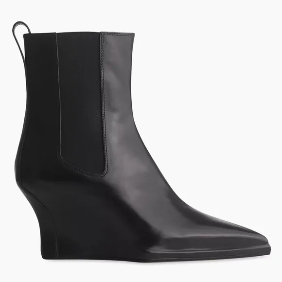 rag &amp; bone Eclipse 75MM Leather &amp; Suede Ankle Boots, size 6