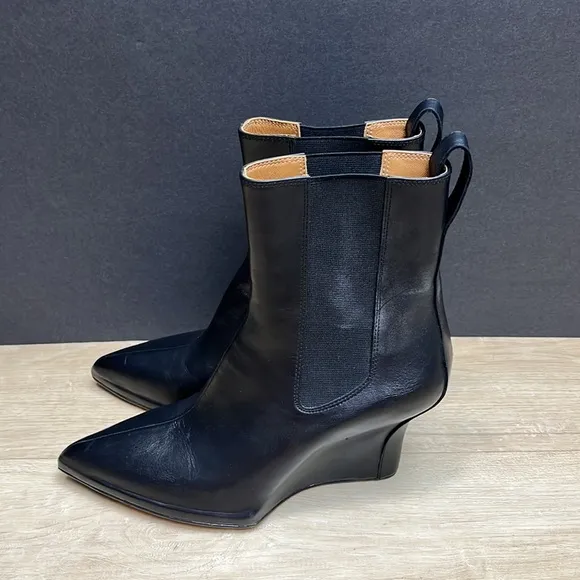 rag &amp; bone Eclipse 75MM Leather &amp; Suede Ankle Boots, size 6