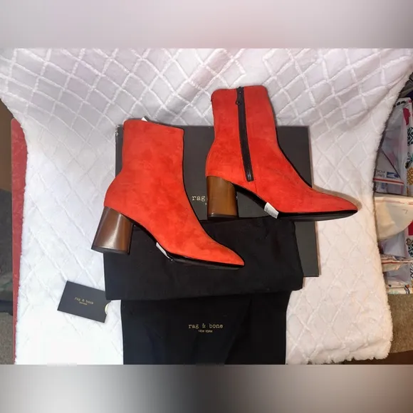 ♥️RAG &amp; BONE FEI BOOT in Fiery Red